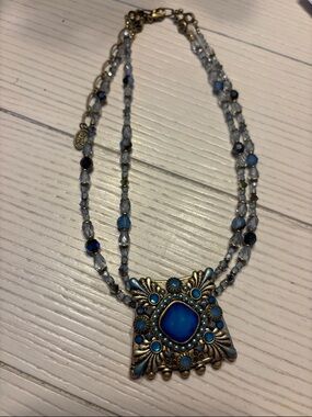 Michal Golan Blue Statement Pendant Necklace - Women Jewelry